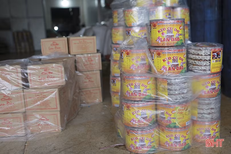 Đặc sản kẹo cu đơ Hà Tĩnh “đắt khách” sau tết