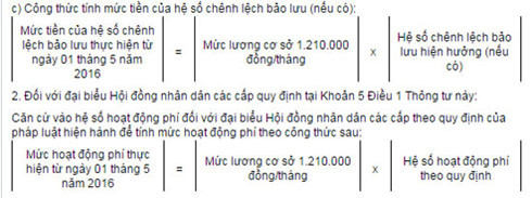 cach tinh muc luong phu cap va hoat dong phi theo luong moi