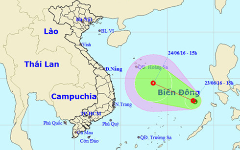 cong dien so 8 ve ap thap nhiet doi tren bien