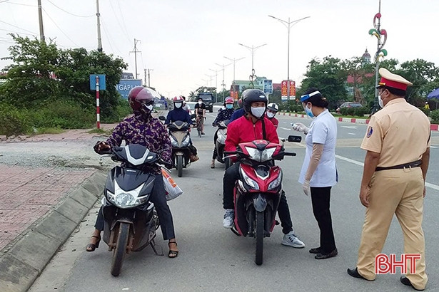 Thành phố Hà Tĩnh “kích hoạt” 9 chốt kiểm soát dịch bệnh Covid-19