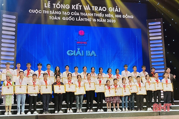 Học sinh Hà Tĩnh giành giải 3 Cuộc thi Sáng tạo thanh thiếu nhi toàn quốc