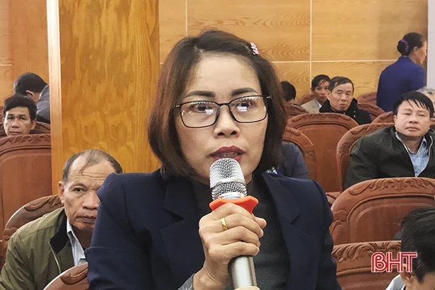 Cán bộ, đảng viên Đức Thọ thẳng thắn đối thoại với người đứng đầu huyện