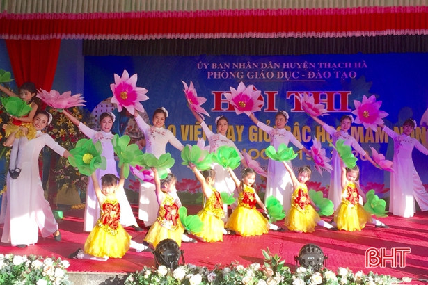 179 thí sinh ở Thạch Hà thi giáo viên dạy giỏi bậc mầm non