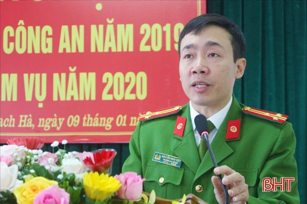 Công an Thạch Hà tăng cường đảm bảo an ninh trật tự dịp Tết Canh Tý