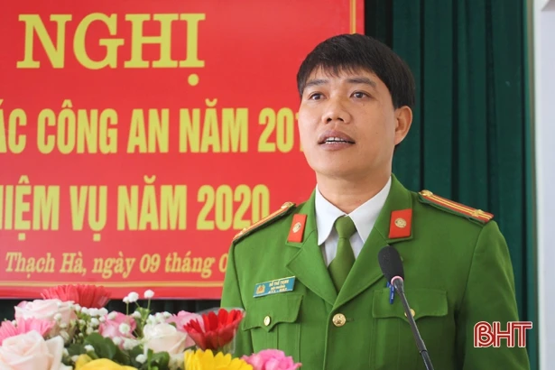 Công an Thạch Hà tăng cường đảm bảo an ninh trật tự dịp Tết Canh Tý