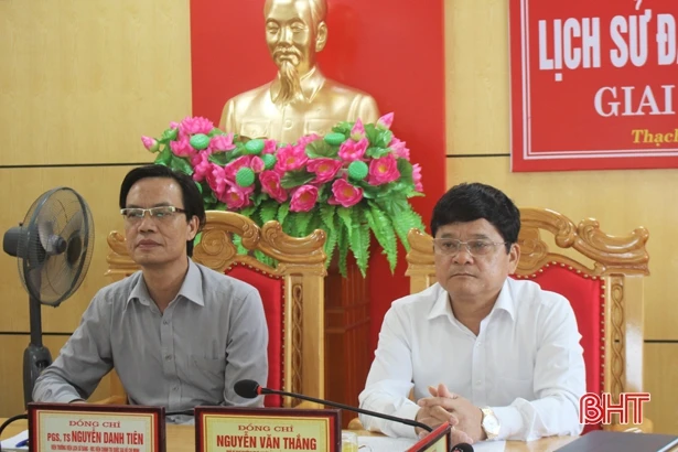 Lấy ý kiến, hoàn thiện ấn phẩm Lịch sử Đảng bộ huyện Thạch Hà, giai đoạn 1930 - 2020