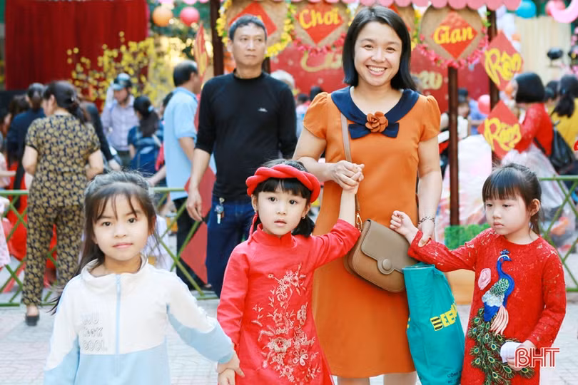 Học sinh mầm non Trí Đức vui hội chợ chào xuân 2020