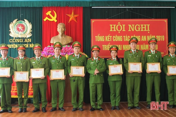 Công an Thạch Hà tăng cường đảm bảo an ninh trật tự dịp Tết Canh Tý