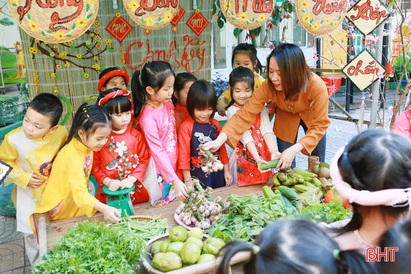 Học sinh mầm non Trí Đức vui hội chợ chào xuân 2020