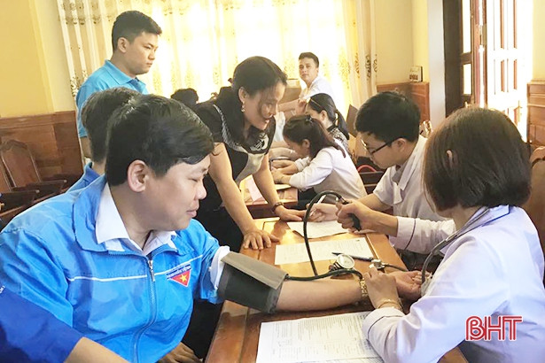 Thu về 159 đơn vị máu tại ngày hội hiến máu nhân đạo ở Lộc Hà