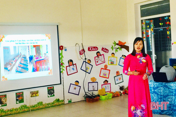 179 thí sinh ở Thạch Hà thi giáo viên dạy giỏi bậc mầm non