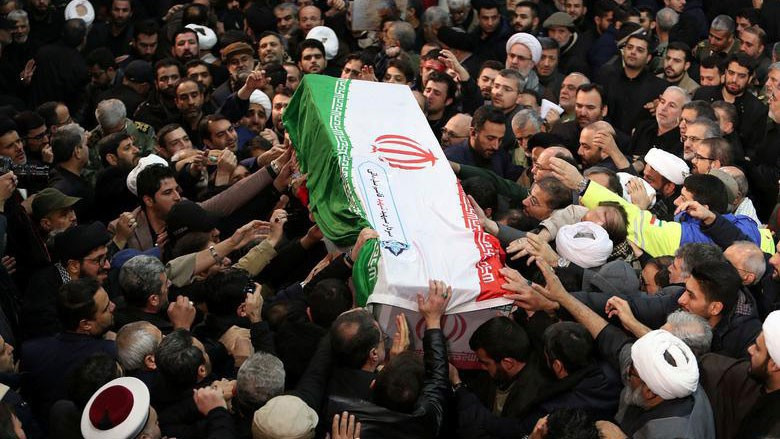Số người chết vì giẫm đạp ở đám tang Tướng Iran Soleimani tăng lên 56