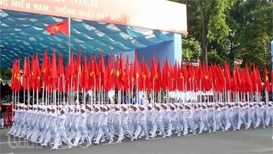 Khối quốc kỳ diễu hành. Khối quốc kỳ diễu hành.