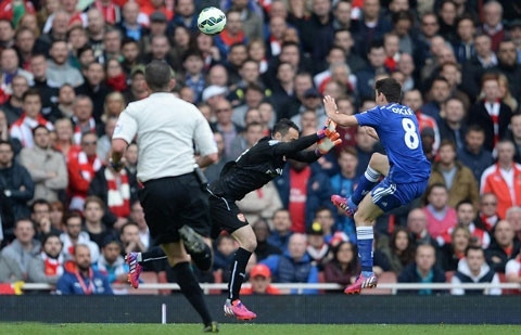 Pha bóng Oscar đã dứt điểm qua tầm với của thủ thành Ospina