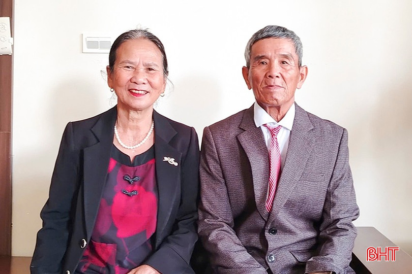 Vợ chồng ông Nguyễn Xuân Đường và bà Đoàn Thị Hoa (xã Kỳ Lạc, huyện Kỳ Anh). a1.jpg