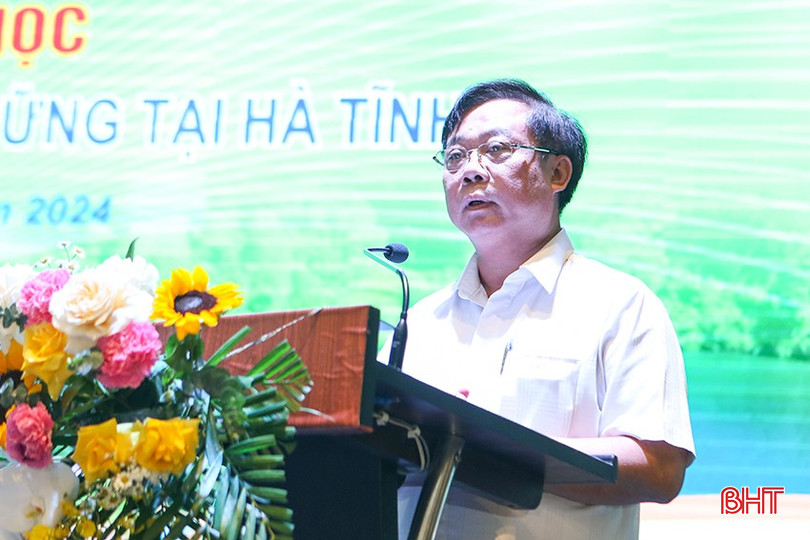 Phó Cục trưởng Cục Du lịch quốc gia Việt Nam Phạm Văn Thủy phát biểu tại hội thảo. bqbht_br_a8.jpg