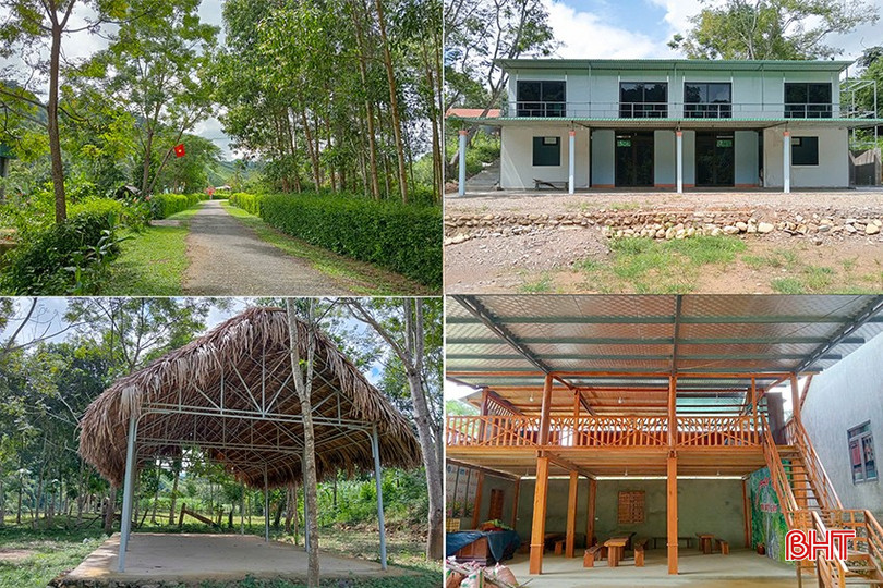 Đường vào thôn Phú Lâm và một số công trình phục vụ khách du lịch vừa được xây dựng. a7-5674.jpg