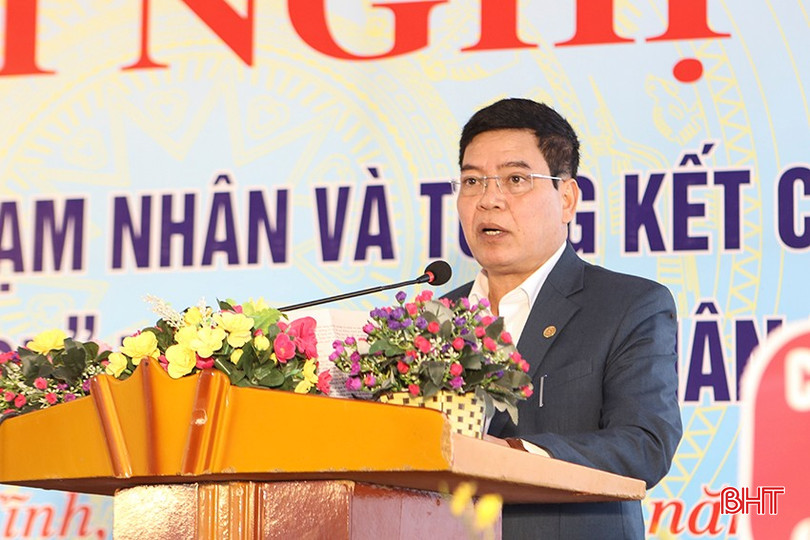 Ông Mai Quốc Quyền - Giám đốc Thư viện Hà Tĩnh tổng kết Cuộc thi "Viết cảm nhận về sách" trong phạm nhân năm 2024. bqbht_br_a5.jpg