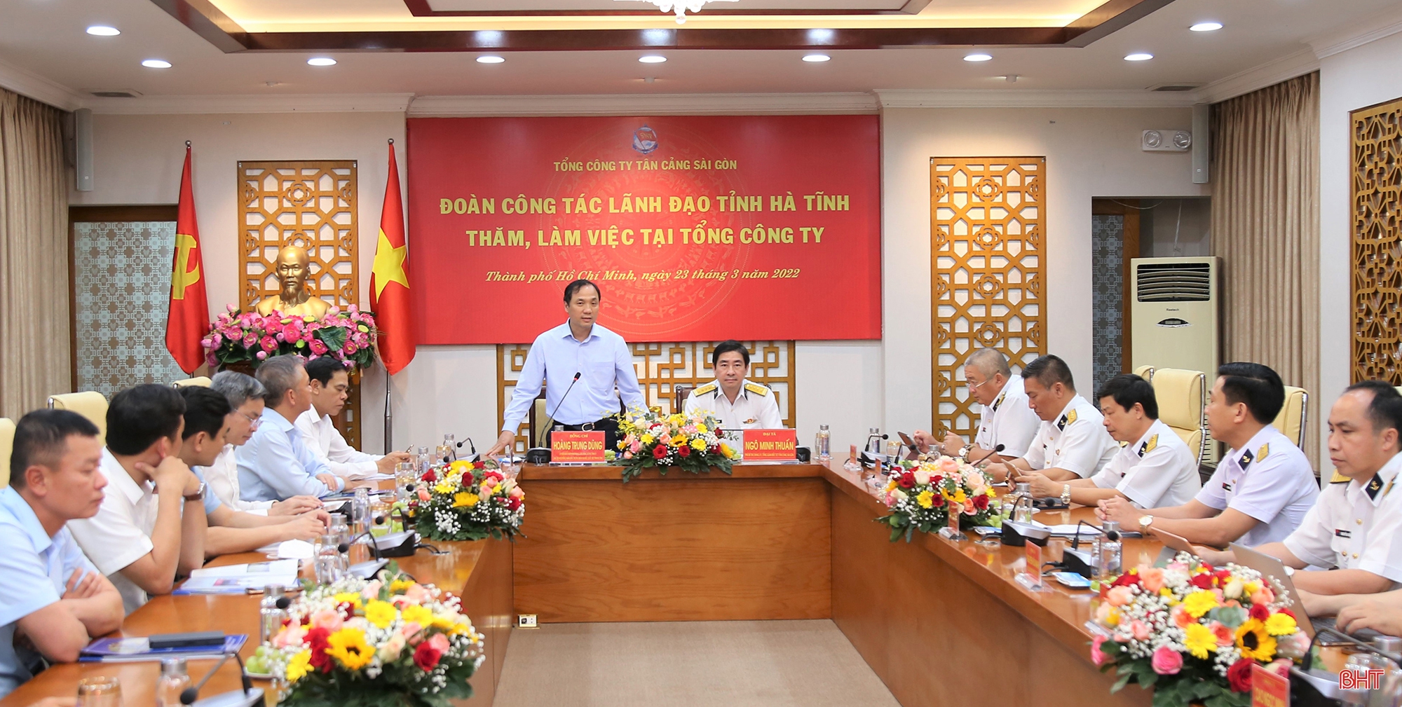 Lãnh đạo Hà Tĩnh thăm, làm việc tại Tổng Công ty Tân Cảng Sài Gòn