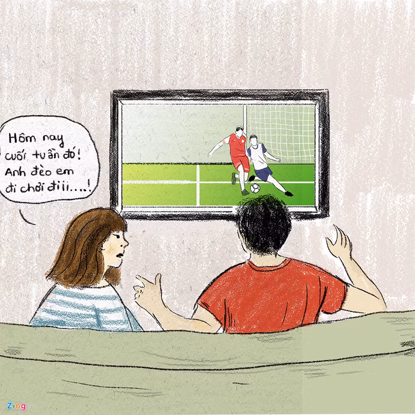 Mùa World Cup, đến khổ vì con trai mê bóng đá hơn người yêu