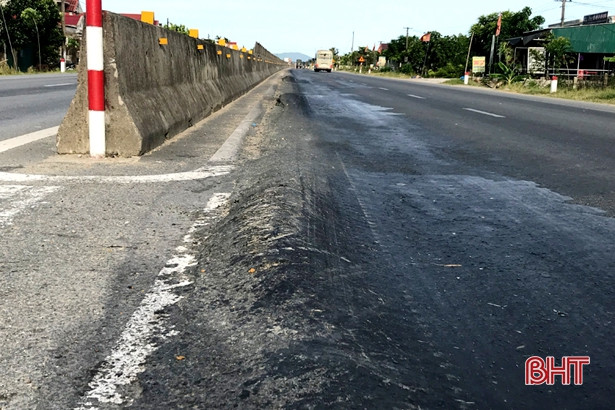 “Vồng khoai” tiềm ẩn nguy cơ mất ATGT trên QL1A qua huyện Kỳ Anh