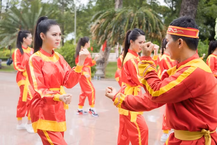 Thí sinh Hoa hậu Việt Nam khoe vẻ đẹp khoẻ khoắn trong trang phục võ