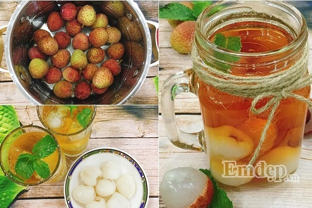Mùa vải chín rộ, vào bếp làm món trà vải, thức uống hứa hẹn “hot” nhất mùa hè này