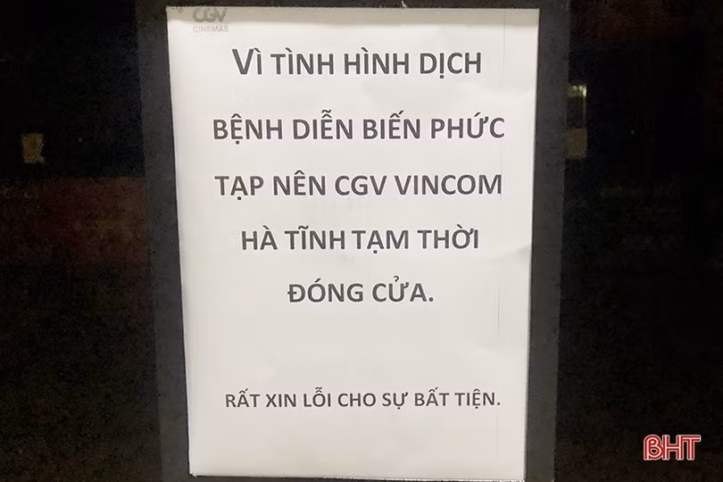 Chấp hành quy định, các cơ sở kinh doanh dịch vụ không thiết yếu tại TP Hà Tĩnh tạm ngừng hoạt động