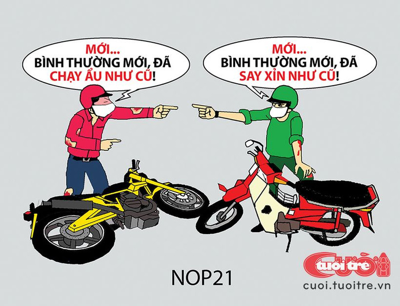 Ảnh vui: Bình thường mới đụng bình thường cũ