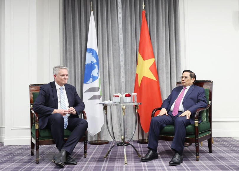 [Photo] Hoạt động của Thủ tướng Phạm Minh Chính tại Pháp chiều 5/11