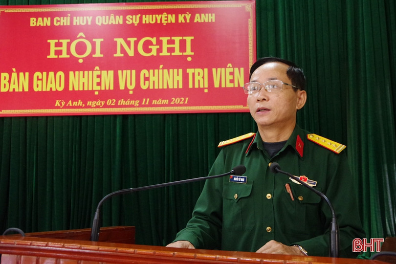 Ban CHQS huyện Kỳ Anh có Chính trị viên mới