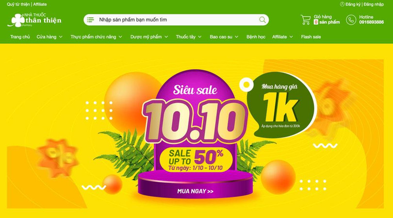 Flash sale định kỳ hằng tháng, người dùng đặt thuốc “định kỳ” tại Nhà thuốc Thân thiện