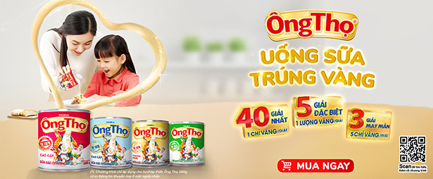 “Uống sữa Ông Thọ, trúng vàng”