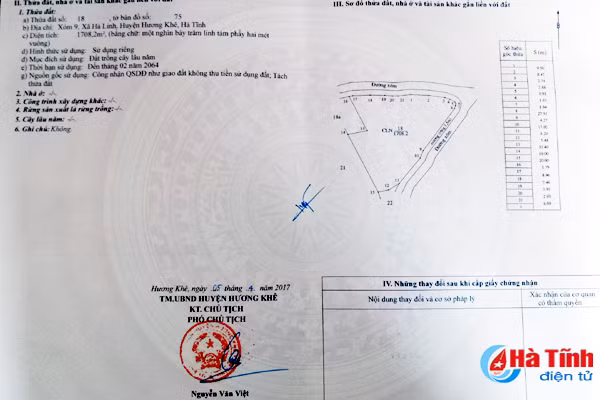 nha truc van hanh luoi dien o ha linh khong xay tren dat trai phep