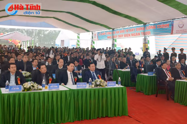 khoi cong nha may thuy dien ngan truoi san luong hon 55 trieu kwh nam