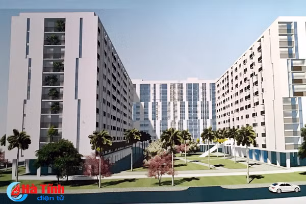 Đã mắt xem video phối cảnh Dự án nhà ở xã hội tại Hà Tĩnh