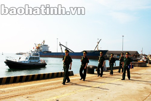 CBCS Bộ đội Biên phòng lên đường làm nhiệm vụ. ảnh: Sỹ Ngọ