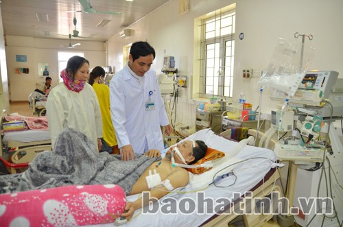 Bệnh nhân được điều trị tại BVĐK Hà Tĩnh