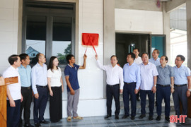 Bí thư Tỉnh ủy dự lễ khánh thành nhà ở thuộc chương trình xóa nhà tạm tại Can Lộc