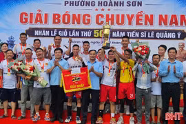 Phường Hoành Sơn tổ chức thành công giải bóng chuyền nam năm 2026