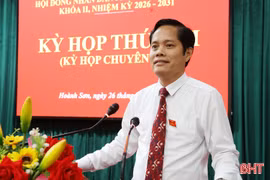 Phường Hoành Sơn thông qua các nghị quyết quan trọng về sắp xếp tổ chức bộ máy