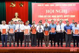Phường Thành Sen kiện toàn tổ chức bộ máy cán bộ tổ dân phố sau sắp xếp