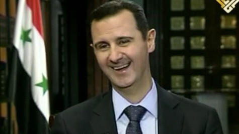 Tổng thống Syria al-Assad (ảnh: ITV)