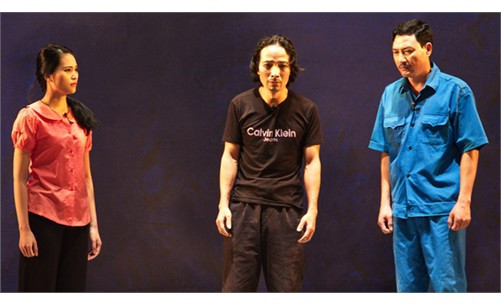 Một cảnh trong vở Trái tim trong trắng - Ảnh: Đ.Triết