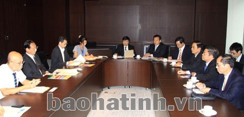 Đoàn cán bộ cấp cao tỉnh Hà Tĩnh đã đến thăm và làm việc với lãnh đạo Cơ quan Hợp tác Quốc tế Nhật Bản (JICA).