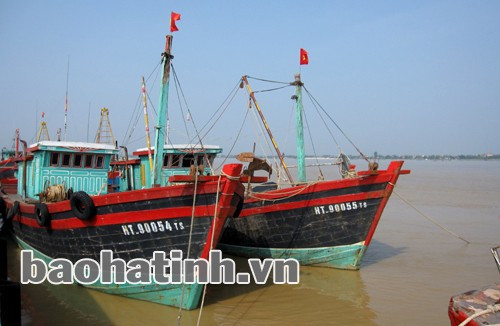 Đội tàu đánh bắt xa bờ ở Xuân Hội ( Nghi Xuân) cho hiệu quả cao