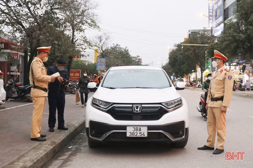 Hà Tĩnh: Gửi thông báo về cơ quan, địa phương 40 trường hợp vi phạm giao thông