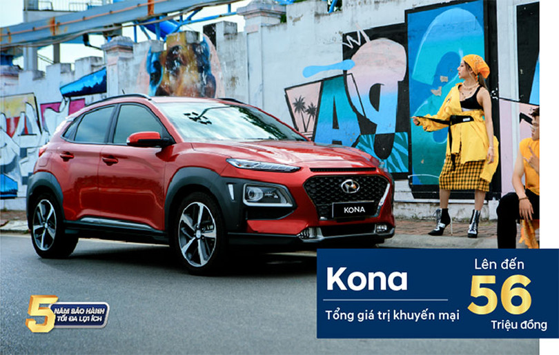 Hyundai Kona khuyến mại lên đến 56 triệu đồng ảnh 1 Hyundai Kona khuyến mại lên đến 56 triệu đồng