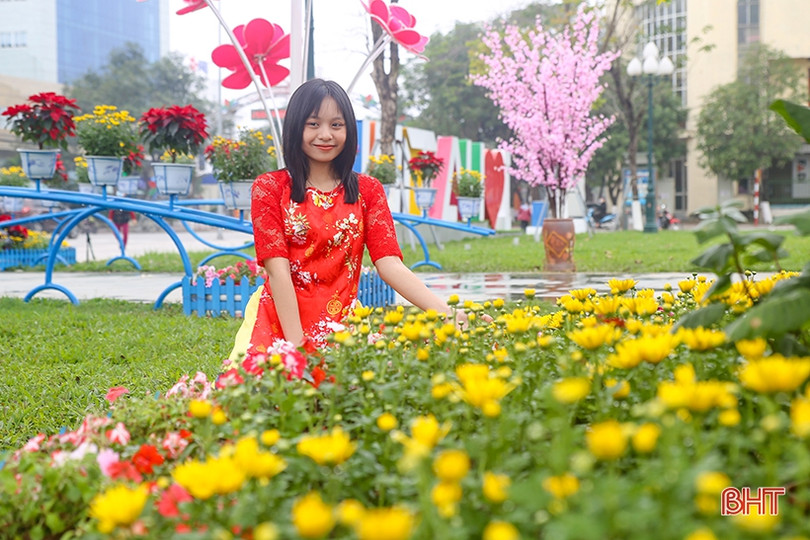 Phố phường Hà Tĩnh rực rỡ đón mừng xuân Nhâm Dần
