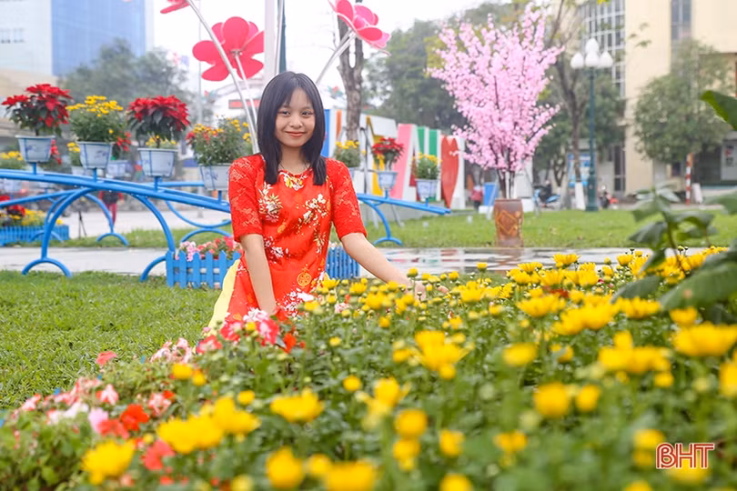 Phố phường Hà Tĩnh rực rỡ đón mừng xuân Nhâm Dần